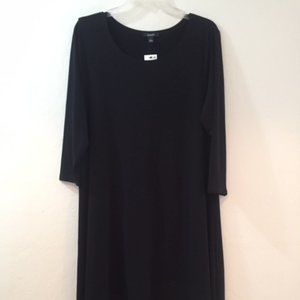 Black Maternity Loose Fitting Swing Dress Size L
